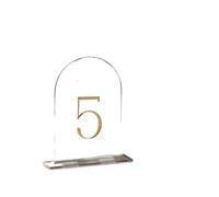 Números Mesa Boda Frosted Acrylic Table Numbers Black Sign Wedding Decor Party Signage with 1-20 Gold White Seat Label(Clear,Table Number 1-10)