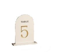 Números Mesa Boda Frosted Acrylic Table Numbers Black Sign Wedding Decor Party Signage with 1-20 Gold White Seat Label(White,Table Number 1-10)