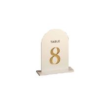 Números Mesa Boda Frosted Acrylic Table Numbers Wedding Decor Gold Signs For Stationery Reception(Type 2,Table 1-5)