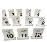 Números Mesa Boda White Acrylic Table Numbers Wedding Decor Signage Gold Tabletop(White style 2,No.1-3)