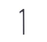 Números metálicos para puertas de casa, Números de casa flotantes de metal negro de 5 pulgadas, varios tamaños(1)