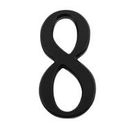 Números modernos para puertas, Letras de letrero for el hogar del 0 al 9 Número puerta for placa nombre residencia Números entrada residencial hotel(6 cm Number8)