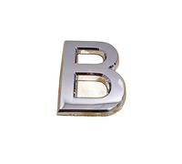 Números para buzones, Paquete de números casa 10 plateados, varios tamaños(Letter B,7cm)