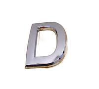 Números para buzones, Paquete de números casa 10 plateados, varios tamaños(Letter D,5cm)