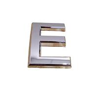 Números para buzones, Paquete de números casa 10 plateados, varios tamaños(Letter E,10cm)