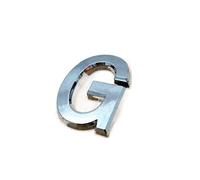 Números para buzones, Paquete de números casa 10 plateados, varios tamaños(Letter G,3.5cm)