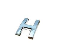 Números para buzones, Paquete de números casa 10 plateados, varios tamaños(Letter H,7cm)