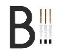 Números Para Casa Exterior Dirección Gran puerta moderna Alfabeto Casa flotante Número Letras Signo # 0-9 Números negros 125 mm 5 en el hogar al aire libre(B)
