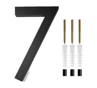 Números Para Casa Exterior Dirección Gran puerta moderna Alfabeto Casa flotante Número Letras Signo # 0-9 Números negros 125 mm 5 en el hogar al aire libre(7)