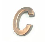NúMeros Placa Casa Autoadhesivos 3D 5cm 0-9 Letra A-Z Dash Sign NúMero Puerta Color Rojo Bronce Moderno DireccióN DíGitos 3M Adhesiva ABS Galvanoplastia, para BuzóN Hotel Signo GuióN (C)