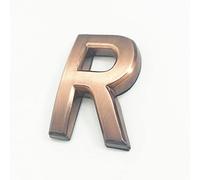 NúMeros Placa Casa Autoadhesivos 3D 5cm 0-9 Letra A-Z Dash Sign NúMero Puerta Color Rojo Bronce Moderno DireccióN DíGitos 3M Adhesiva ABS Galvanoplastia, para BuzóN Hotel Signo GuióN (R)