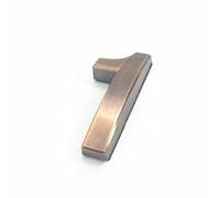 NúMeros Placa Casa Autoadhesivos 3D 5cm 0-9 Letra A-Z Dash Sign NúMero Puerta Color Rojo Bronce Moderno DireccióN DíGitos 3M Adhesiva ABS Galvanoplastia, para BuzóN Hotel Signo GuióN (1)