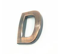NúMeros Placa Casa Autoadhesivos 3D 5cm 0-9 Letra A-Z Dash Sign NúMero Puerta Color Rojo Bronce Moderno DireccióN DíGitos 3M Adhesiva ABS Galvanoplastia, para BuzóN Hotel Signo GuióN (D)