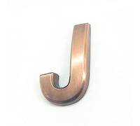 NúMeros Placa Casa Autoadhesivos 3D 5cm 0-9 Letra A-Z Dash Sign NúMero Puerta Color Rojo Bronce Moderno DireccióN DíGitos 3M Adhesiva ABS Galvanoplastia, para BuzóN Hotel Signo GuióN (J)