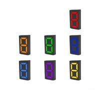 Números solares iluminados de casa para señal de dirección con luces RGB que cambian de color para una mayor visibilidad del hogar y diseño moderno de atractivo exterior (a todo color)