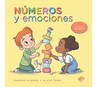 Números y emociones - Libro para niños de 2 años: Libro de cartón: Aprende tocando con bajo relieve: 1