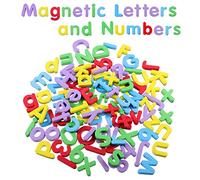 Números y Letras Mmagnéticas,108 Pack Alfabeto Imanes Imanes para Refrigerador EVA Números Magnéticos para Niños Juguete Educativo Aprendizaje Cuenta de Ortografía Multicolor