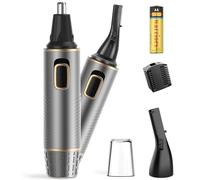 NUMIFUN Cortapelos Nariz y Oreja, 2 en 1 cortador pelos nariz, Profesional Cortadoras de vello facial, Cuchillas de Doble Borde con IPX7 Impermeable, Fácil de Limpiar, Motor Potente