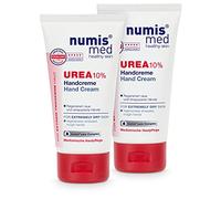 numis med Crema de manos con 10% de urea, 2 unidades de crema de manos calmante para manos muy secas y dañadas, cuidado de la piel vegano sin siliconas, parabenos ni aceite mineral (2 x 75 ml)
