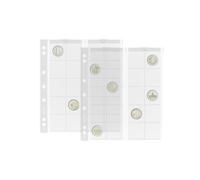 Leuchtturm 338571 Envoltorios para Monedas Numis 34, 20 Compartimentos para Monedas de hasta Ø 34 mm - Monedas de 2, 5 y 10 Euros - Paquete de 5