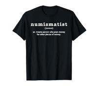 Numismática Colección de Monedas Coleccionista de Regalos Numismática Camiseta