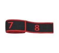 Nummeriertes Widerstandsband Für Dehnung & Kraft - Elastisches Fitnessband Aus Polyester -Baumwolle Für Yoga, Pilates & Reha | Stretching-Gurt Mit 9 Schlaufen Für Home Workout & Gym, 90 x 4 cm