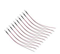 NUMNBE Diodos LED 5mm Precableados, 10 Piezas, Luz Roja 5-12V, Ángulo 120° - Larga Vida Útil, Instalación Sencilla, Uso en Decoración y Electrónica (Luz roja)