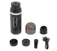 NUMNBE Eléctrica Portátil con Auto Calentamiento, 15 Bar de Presión, Capacidad 80ml, Batería Recargable USB - Compacta y Ligera, Acero Inoxidable, Ideal para Viajes y Oficina