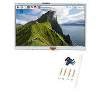 NUMNBE Pantalla táctil 5 Pulgadas LCD con 4 Hilos resistiva, 800x480 para 3B 4B - Imagen HD Clara, fácil instalación y Uso versátil para Mini PC y proyectos DIY