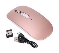 NUMNBE Ratón inalámbrico Ratón óptico AI de 1600 PPP con traducción de Entrada de Voz - Ratones inalámbricos USB para computadora portátil, Oficina, Juegos y Accesorios de computadora (Rose Gold)