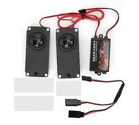 NUMNBE Simulador de Sonido de Motor para Coche RC 1/10 Escala 94123, con 10 Efectos de Sonido, Volumen Ajustable - Fácil Instalación, Memoria Integrada, Compatible con Modelos