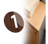 numner Placa De Número De Mesa Cuadrada Y Redonda, 1-10 1-30 1-100 1-500 Discos De Identificación De Números Grabados Para Restaurante(B-1-70 D 8 CM)