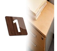 numner Placa De Número De Mesa Cuadrada Y Redonda, 1-10 1-30 1-100 1-500 Discos De Identificación De Números Grabados Para Restaurante(A-1-60 D 3 CM)