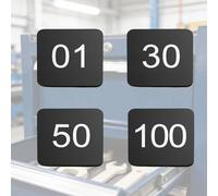 numner Placas Numeradas Para Casilleros Con Respaldo Autoadhesivo 3.5 5 6 8 9 12 CM Longitud, Etiquetas Numéricas Acrílicas 1-30 1-50 1-100(Black-1-30,L 8 CM W 8 CM)