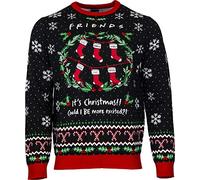 Numskull Ecited Jersey de Navidad de Punto Oficial Friends 'Could I Be More Excited', XXL - Ugly Novelty Christmas Sweater Regalo, Unisex Adulto