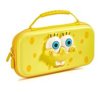 Numskull Estuche de Viaje Rígido Oficial Spongebob Squarepants para Nintendo Switch y Modelo OLED - Capacidad para 10 Juegos y Accesorios