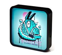 Numskull Fortnite - Lámpara de caja de luz LED acrílica, luz LED oficial de llama, montaje en escritorio o pared, funciona con USB o batería, 8.7 pulgadas de alto