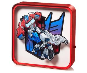 Numskull Lámpara de escritorio con logotipo acrílico oficial de Transformers para dormitorio, oficina, hogar, estudio, trabajo, mercancía oficial de Transformers