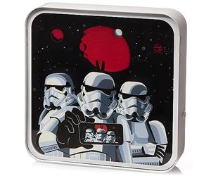 Numskull Lámpara de escritorio con logotipo acrílico original oficial de Stormtrooper Selfie para dormitorio, oficina, hogar, estudio, trabajo, mercancía oficial de Stormtrooper