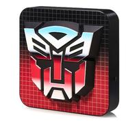 Numskull Lámpara de escritorio oficial de Transformers con logotipo 3D para dormitorio, oficina, hogar, estudio, trabajo, mercancía oficial de Transformers