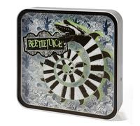 Numskull Beetlejuice - Lámpara de escritorio con logotipo acrílico oficial de Beetlejuice para dormitorio, oficina, hogar, estudio, trabajo, mercancía oficial de Beetlejuice