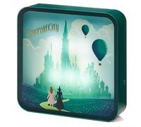 Numskull Lámpara acrílica oficial Wicked con caja de luz LED, diseño Elphaba y Glinda, alimentado por USB o funciona con pilas, montaje en escritorio, estante o pared