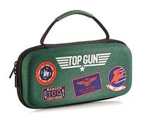 Numskull Official Top Gun Hard Shell Travel Case for Nintendo Switch and OLED Model 2021 Console - Fits 10 Games and Switch Accessories