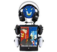 Numskull Soporte y Organizador Oficial de Sonic the Hedgehog - Almacena 10 Juegos/DVDs, 4 Mandos, Auriculares y Accesorios - Resistente y Compacto - Merchandising Oficial de Sonic the Hedgehog