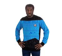 Numskull Star Trek Azul Jersey Oficial Punto, Talla XL, suéter Feo de Navidad, Unisex Adulto