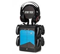 Numskull Star Trek - Taquilla Azul para Juegos, Soporte para Controlador, Soporte para Auriculares para PS5, Xbox Series X S, Nintendo Switch, mercancía Oficial de Star Trek