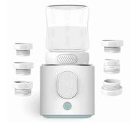 Numsy NutriWarm - Calentador de biberones portátil inalámbrico para bebé, USB-C recargable, calentamiento rápido de 3 a 4 minutos, adaptador universal, libre de BPA y a prueba de fugas, apto para