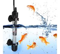 Nunafey 220-240 V 25 W / 50 W / 100 W / 200 W / 300 W Calentador de Acuario con Enchufe de la UE, pequeño Calentador de Tanque Ajustable, para Peces Tortuga de Agua Dulce(200W)
