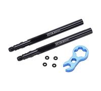 Nunafey Extensor de Vástago de Válvula, Extensión de Válvula de Neumático Portátil de Alta Resistencia para Bicicleta de Carretera(80 mm)
