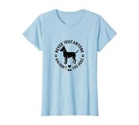 Nunca confíes en Nadie a quien no le gusten los Perros y Mascotas Camiseta, Mujer, Azul Bebé, XS